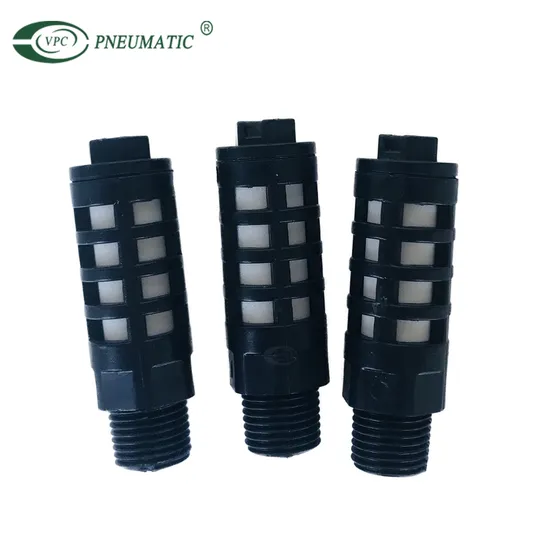 PSU Series Male Thread Mini 1/4 Plastic Pneumatic Air Silencer
